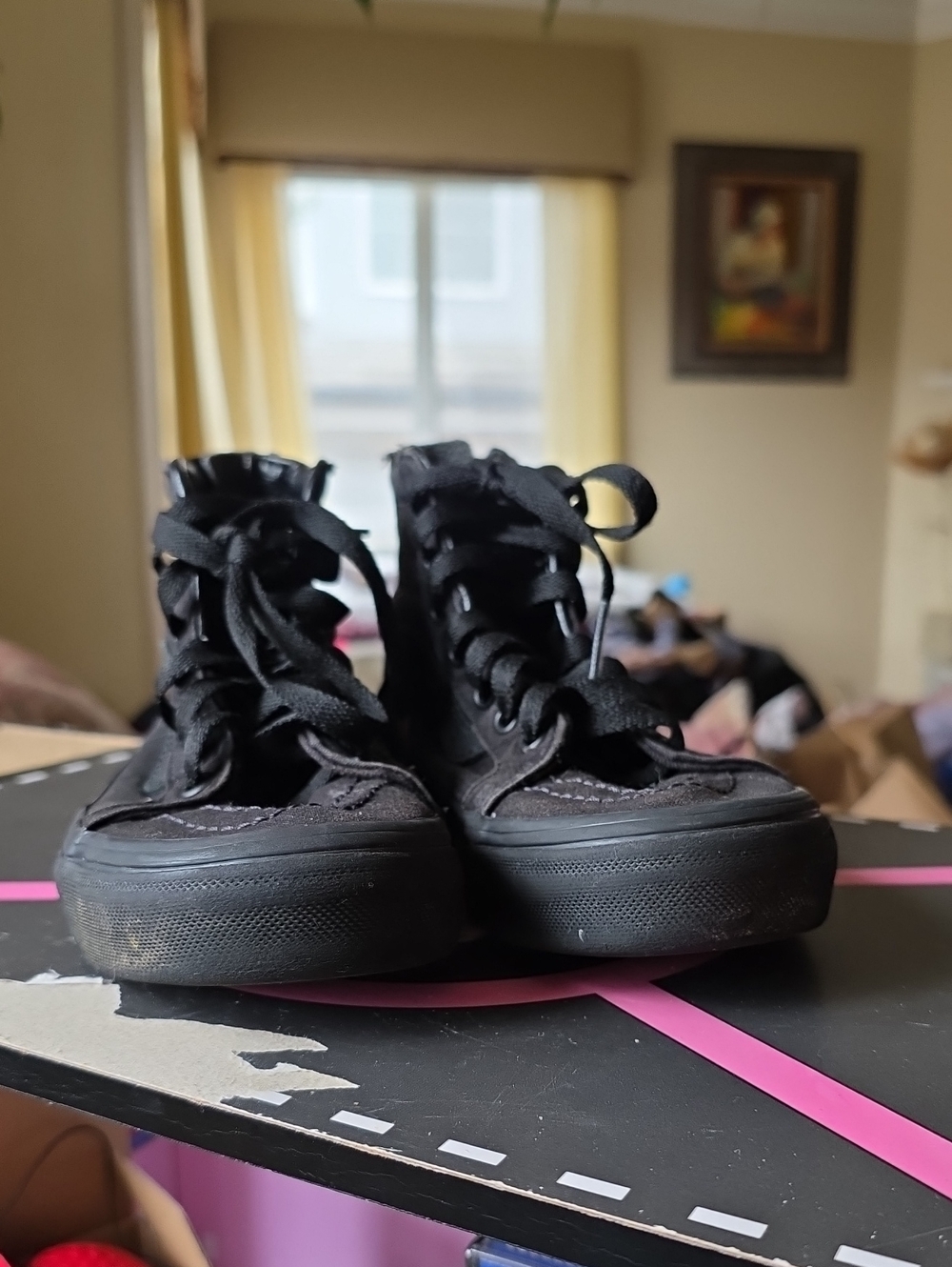 Vans Kids Black High-Top Sneakers